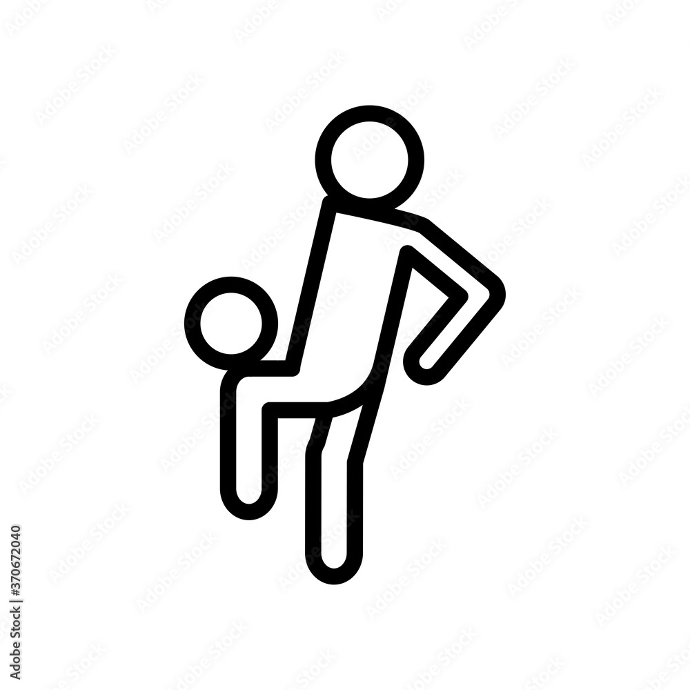 soccer player avatar figure with balloon style line icon soccer player avatar figure with balloon style line icon