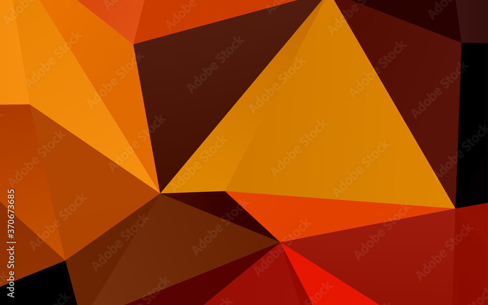 Light Orange vector polygonal pattern. Light Orange vector polygonal pattern.