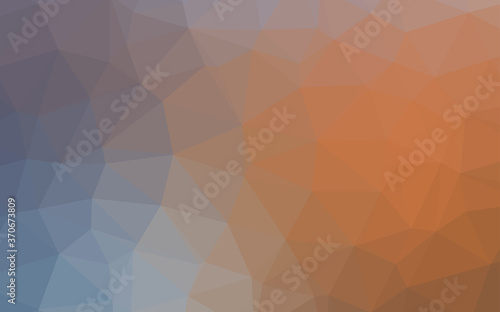 Light Blue, Yellow vector abstract polygonal cover.