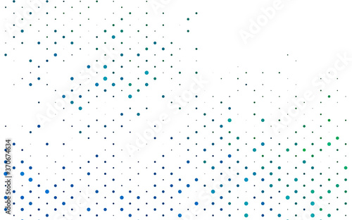 Light Blue, Green vector pattern with spheres.