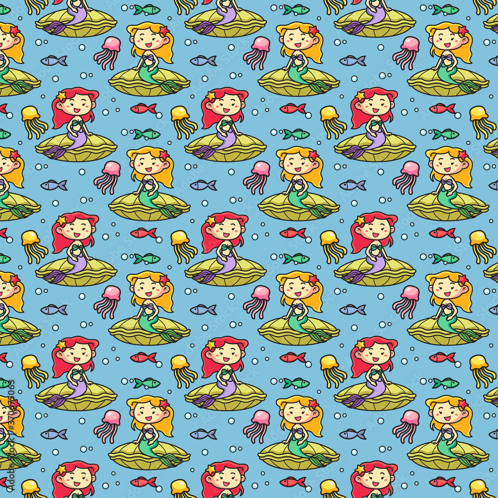 Mermaid pattern Mermaid pattern