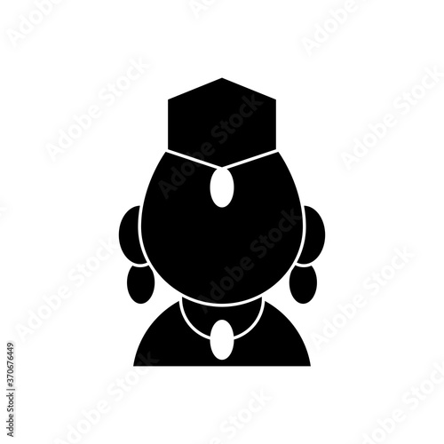 navratri goddess durga silhouette style