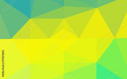 Light Green, Yellow vector low poly texture.