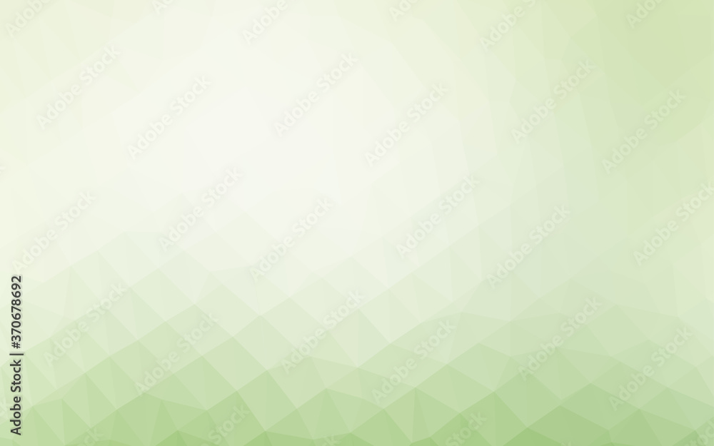 Light Green vector abstract polygonal cover. Light Green vector abstract polygonal cover.