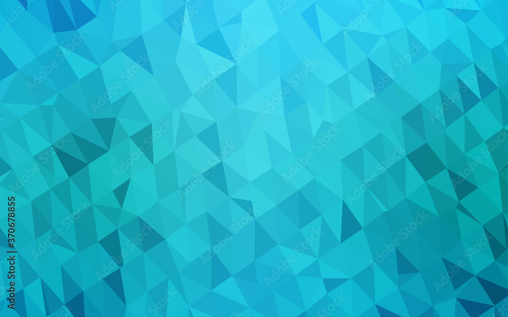 Light BLUE vector triangle mosaic template. Light BLUE vector triangle mosaic template.