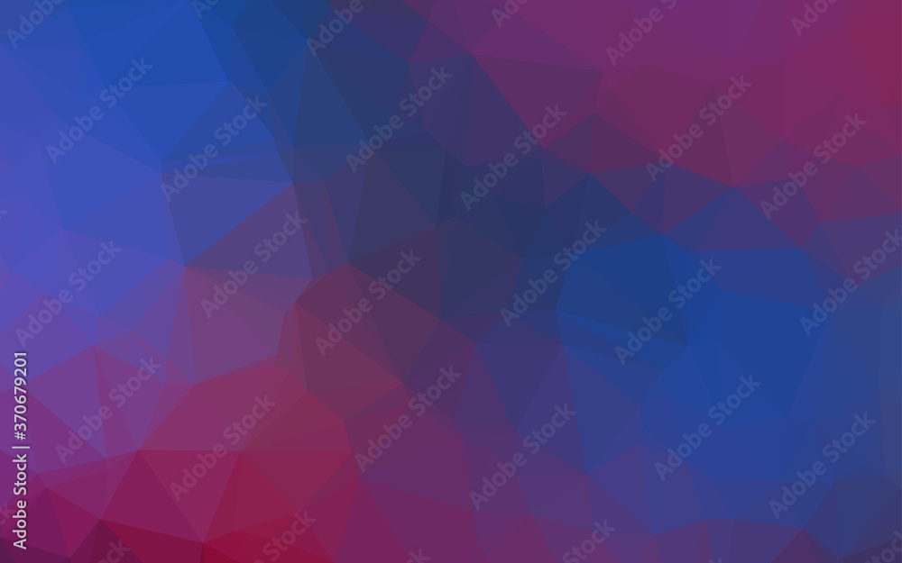 Dark Blue, Red vector low poly cover. Dark Blue, Red vector low poly cover.