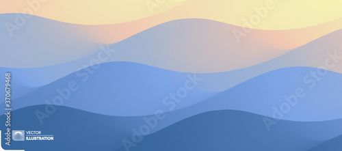 Water surface. Blue abstract background. Vector illustration for design.