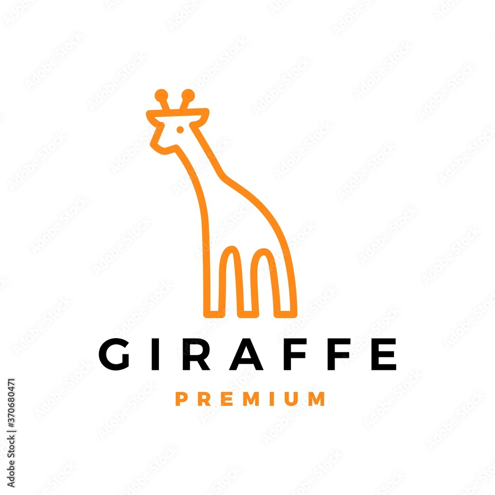 giraffe logo vector icon illustration giraffe logo vector icon illustration