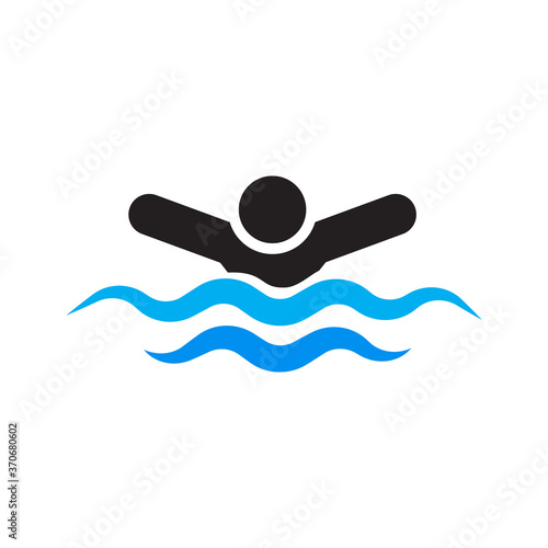 Swimming icon design. vector illustration