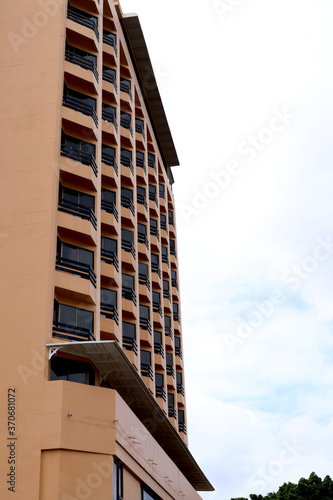 Photography modern building in moscow