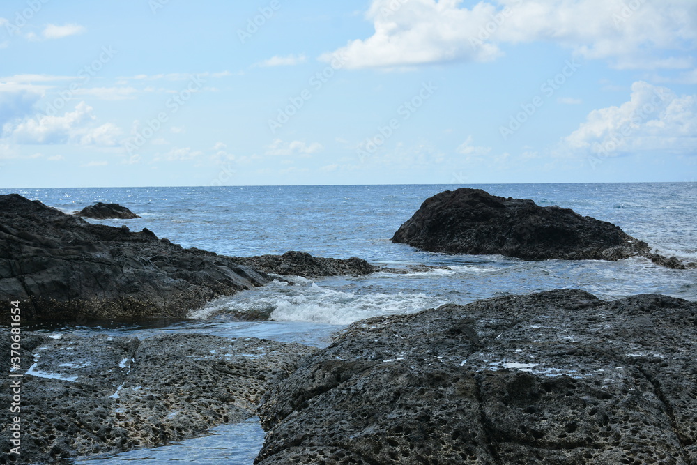 Danao beach resort rock formation and sea water Danao beach resort rock formation and sea water