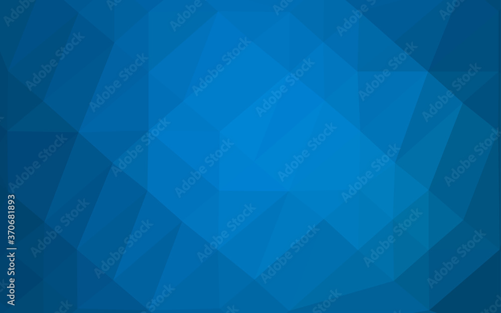Light BLUE vector shining triangular pattern. Light BLUE vector shining triangular pattern.
