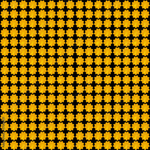 seamless pattern with yellow flowers