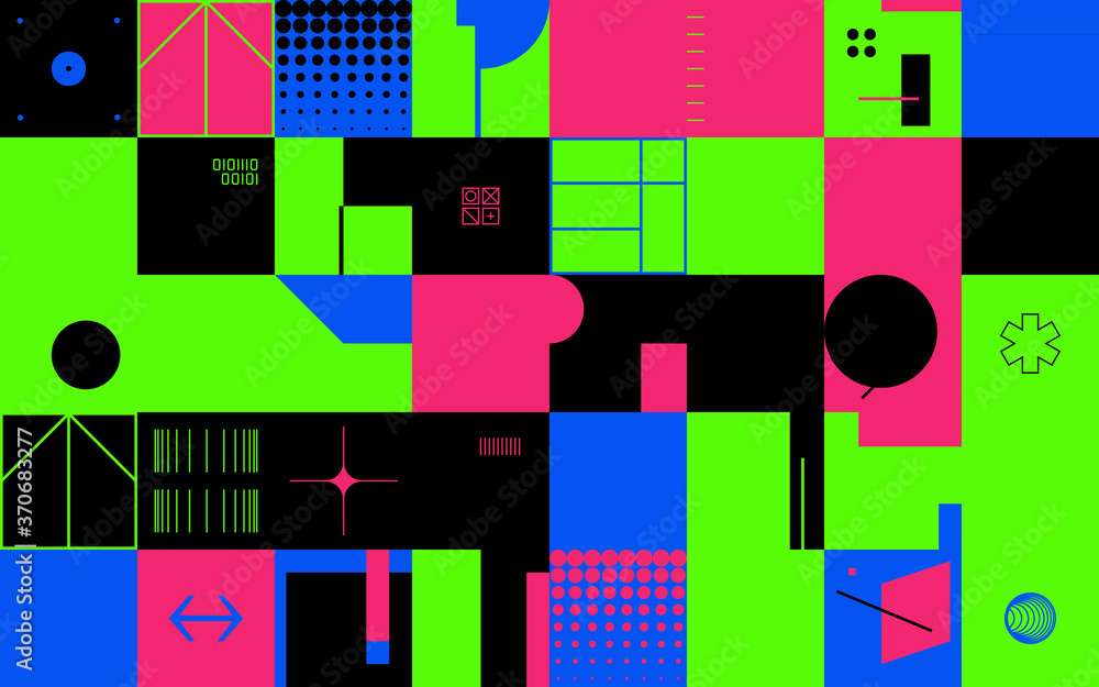 Brutalism Design Abstract Vector Pattern Brutalism Design Abstract Vector Pattern