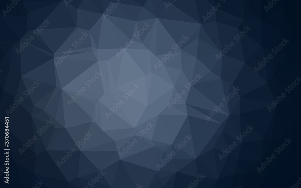 Dark BLUE vector abstract polygonal layout. Dark BLUE vector abstract polygonal layout.