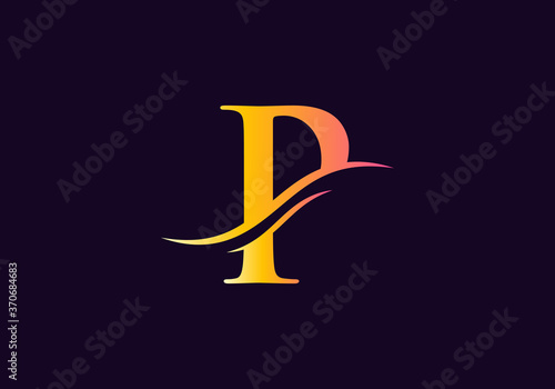 P Logo for business and company identity. Creative Letter P Logo Vector Template.