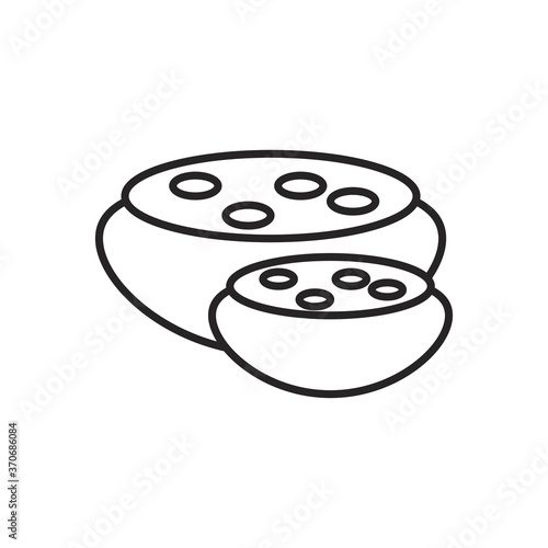 navratri malai kofta line style icon