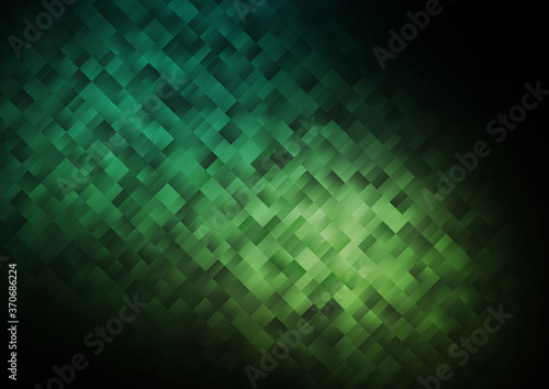 Dark Green vector pattern in square style.