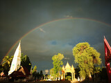 Rainbow  over the Temple.