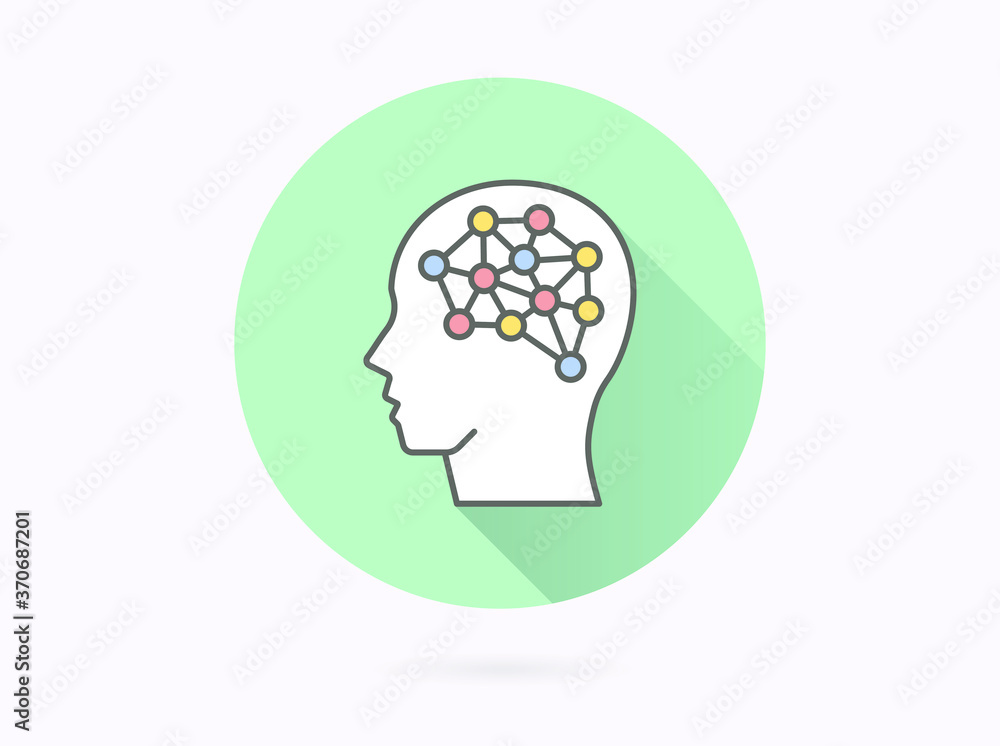 Artificial, intelligence icon for graphic and web design. Artificial, intelligence icon for graphic and web design.