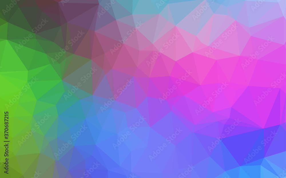 Obraz premium Light Multicolor, Rainbow vector polygonal background.