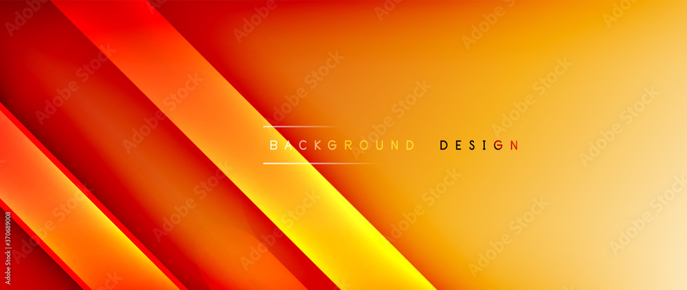 Bright gradient neon lines abstract background