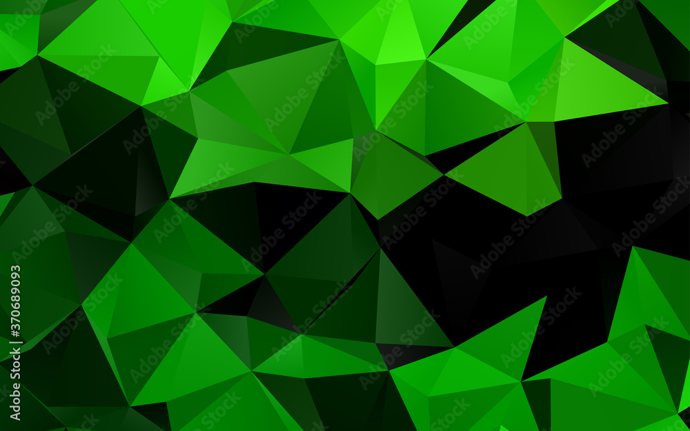 Light Green vector blurry triangle texture.