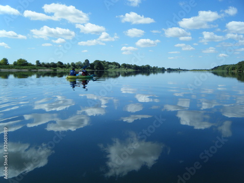 Canvas Print Canoë Kayak sur la Loire chambord