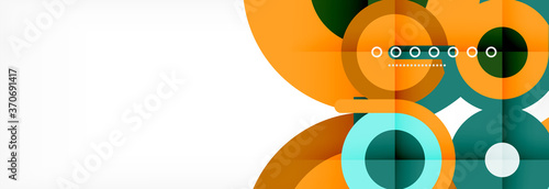 Wallpaper Mural Circles and lines abstract background for covers, banners, flyers and posters and other templates Torontodigital.ca