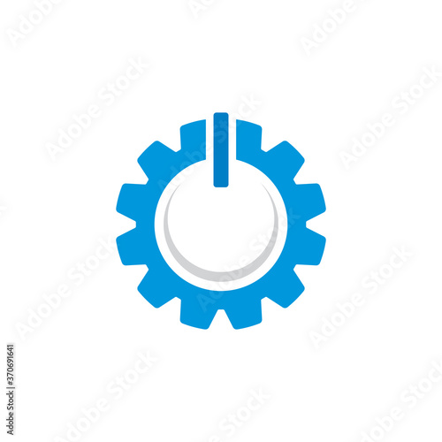 button power repair logo , repair service logo