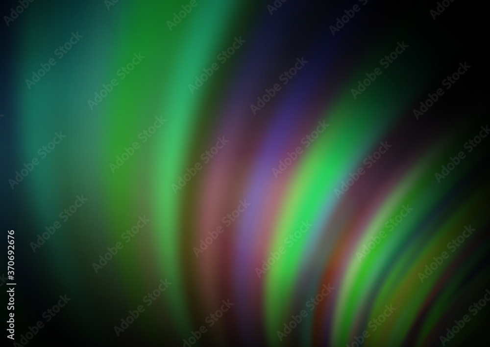 Dark Green vector background with bent lines. Dark Green vector background with bent lines.