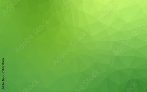 Light Green vector abstract polygonal texture.