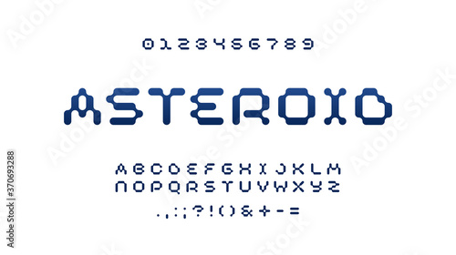 Asteroid Space Alphabet Font
