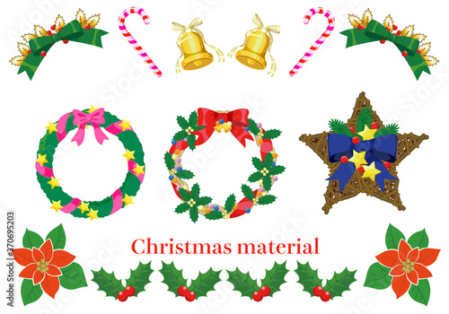 クリスマスの素材セット／Christmas material set