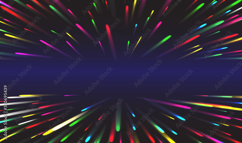 Data stream tunnel abstract vector background. Data fast transfer. Vector illustration