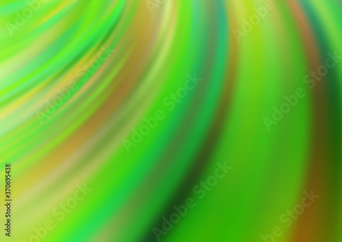 Light Green vector template with bent ribbons.
