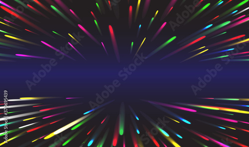 Data stream tunnel abstract vector background. Data fast transfer. Vector illustration