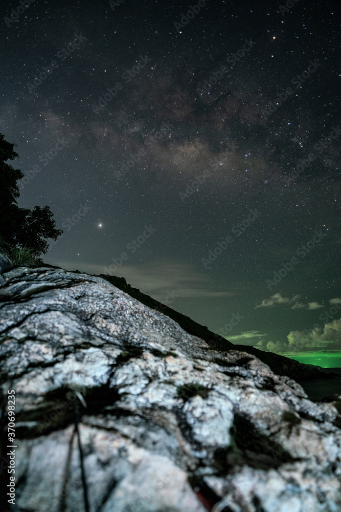 Long exposure Night Photography with Milky way over sea in phuket thailand. Long exposure Night Photography with Milky way over sea in phuket thailand.