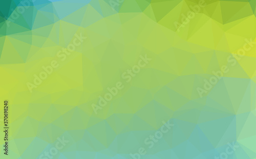 Light Green  Yellow vector blurry triangle template.