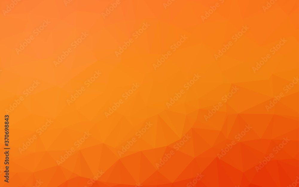 Light Orange vector triangle mosaic cover. Light Orange vector triangle mosaic cover.