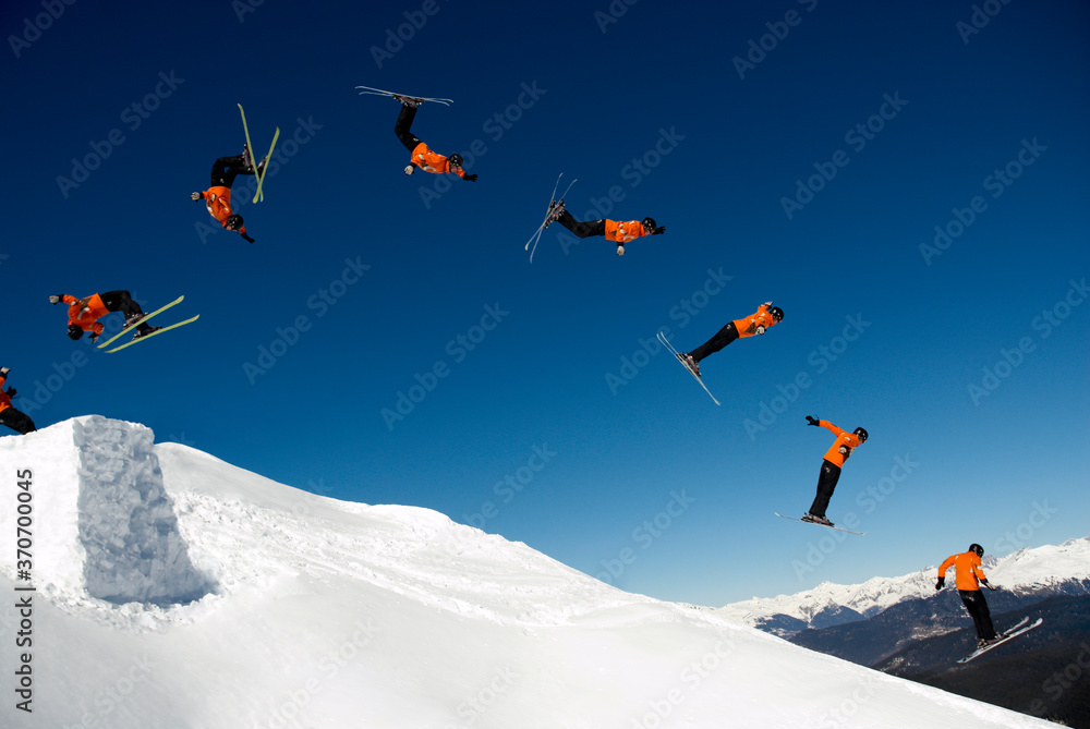 Ταπετσαρία multi frame of ski jump