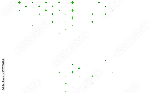 Light Green vector template with sky stars.