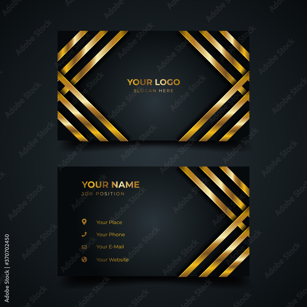 Business Card dark template