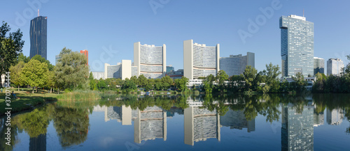The Vienna International Centre – building complex hosting the United Nations Office at Vienna also colled UNO City. photo