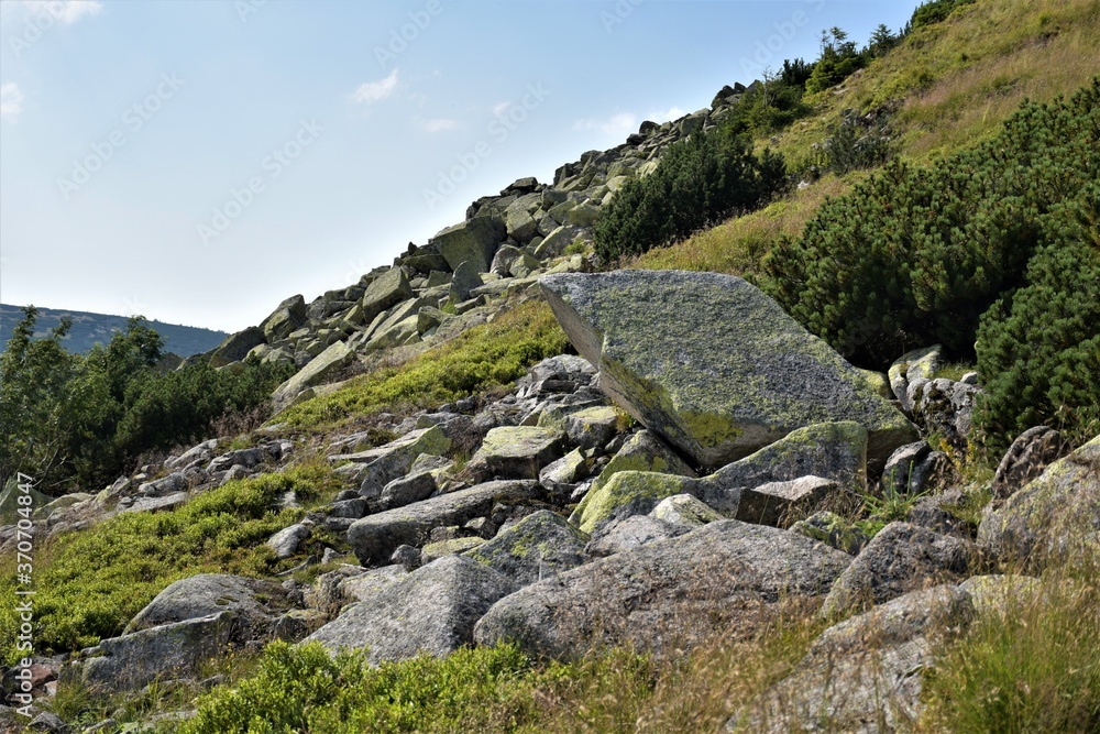 Kamienie w górach 