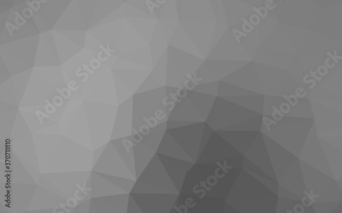 Light Silver, Gray vector shining triangular background.