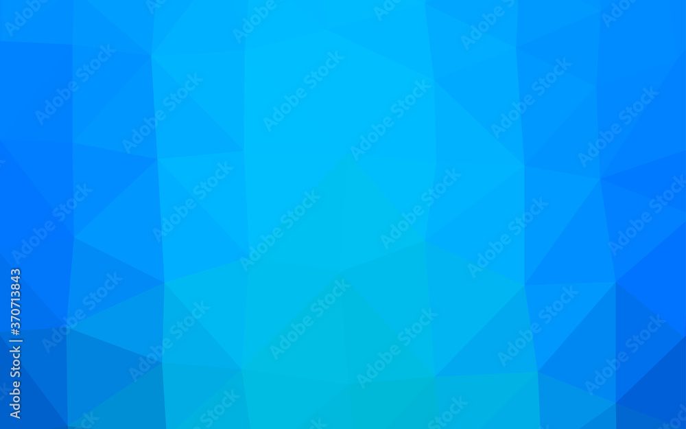 Fototapeta premium Light BLUE vector blurry triangle pattern.