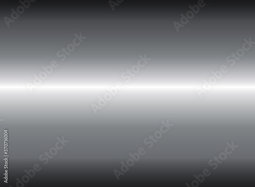Silver foil texture background. Vector shiny and metal steel gradient template for chrome border, silver frame, ribbon or label design. 