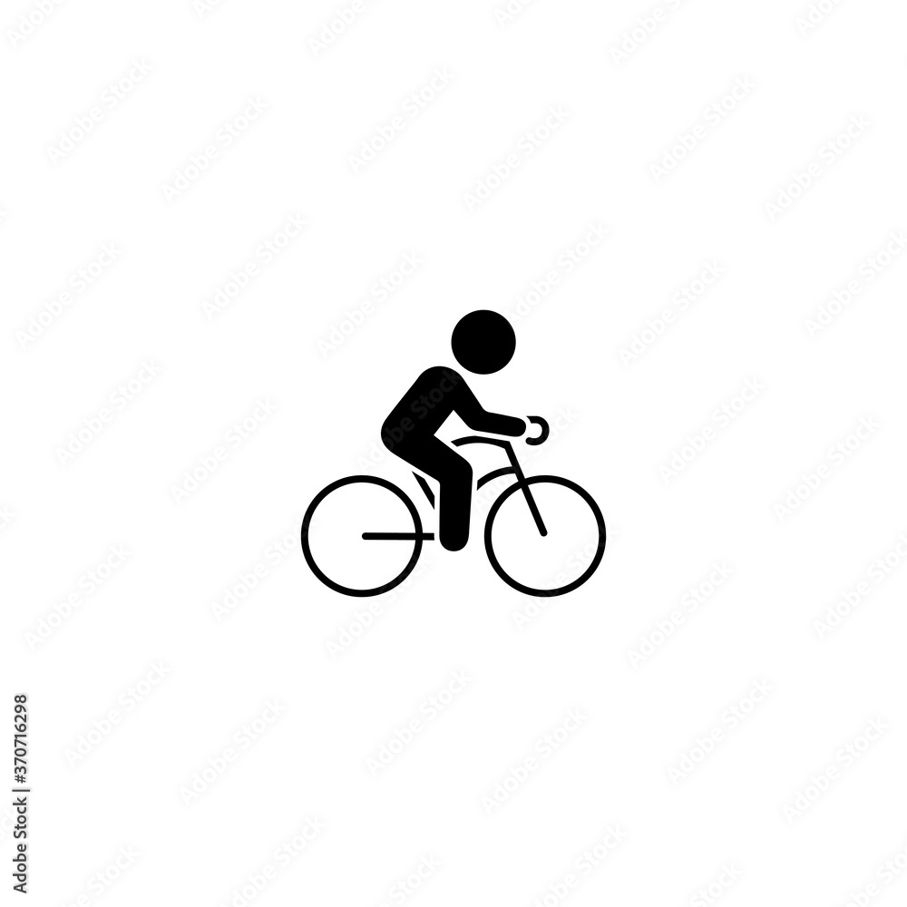 Naklejka premium Bicycle Icon Vector Design Template