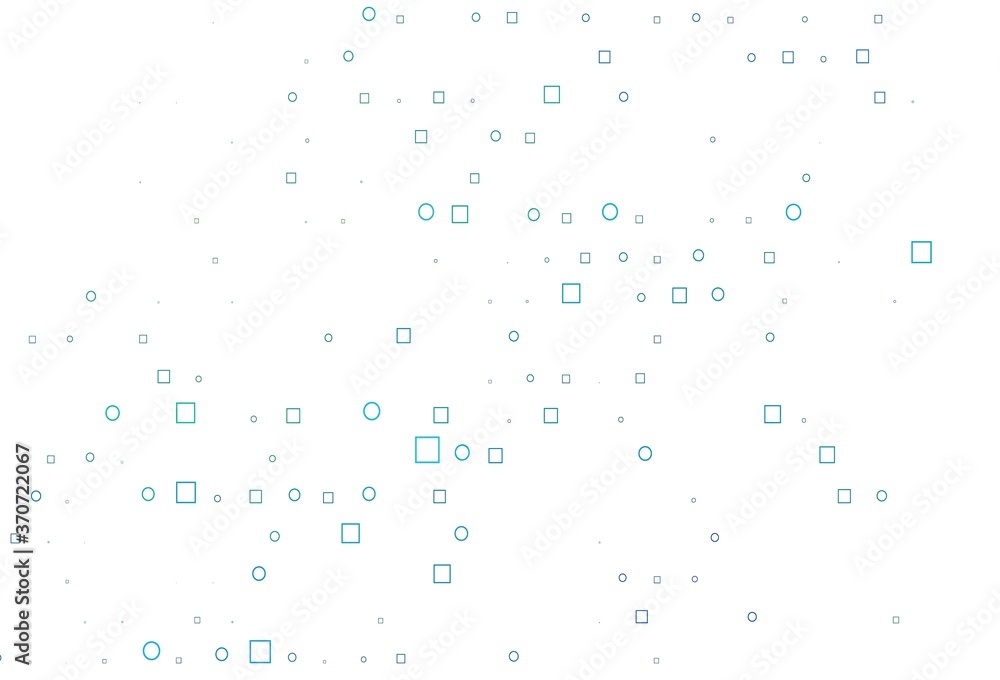 Light Blue, Green vector texture with disks, rectangles. Light Blue, Green vector texture with disks, rectangles.